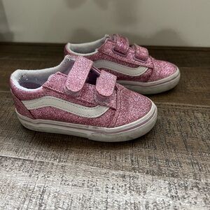 Vans Glittery Toddler Old Skool C Shoe - size 7